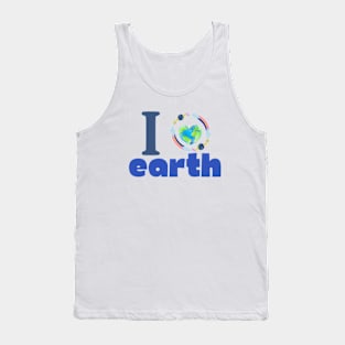 I LOVE earth day gift 2024 april 22 Tank Top